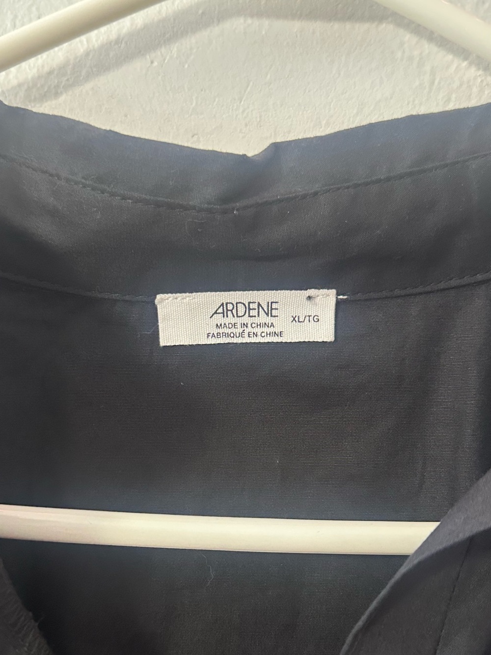 Ardene Black Ruched Drawstring Button-Down Shirt - Picture 2 of 5